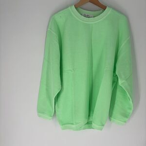MOON RYDER Moon Ryder Essential Corded Crew (Neon Lime)-MEDIUM